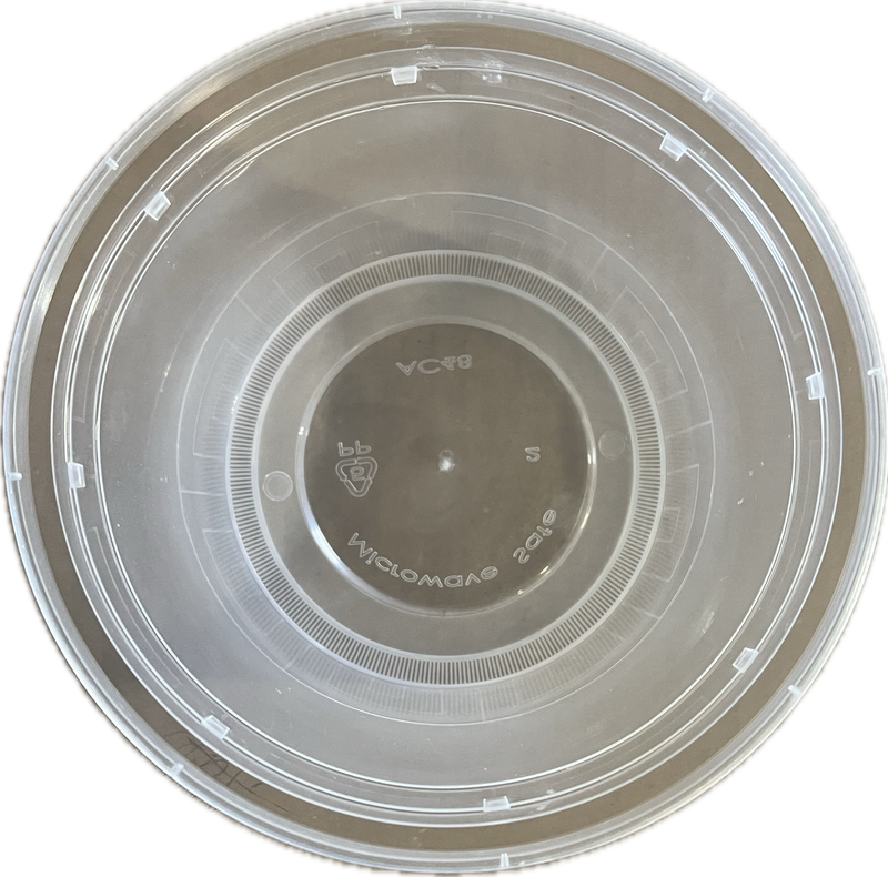 CLEAR PLASTIC 48oz BOWL AND LID - 120 SETS