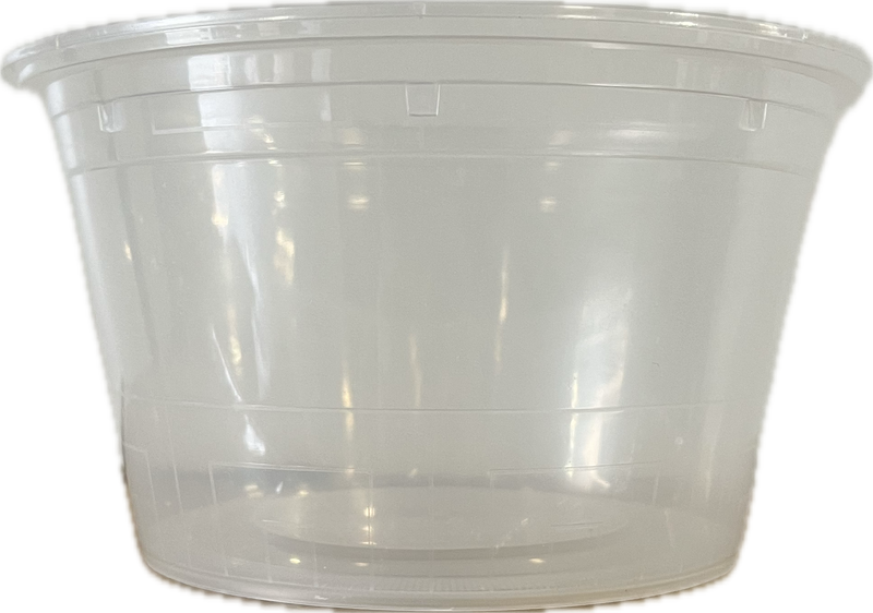 CLEAR PLASTIC 48oz BOWL AND LID - 120 SETS