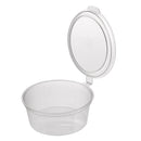 3oz PLASTIC SAUCE CUP W/ ATTACHED LID - APSIC - 1000pc