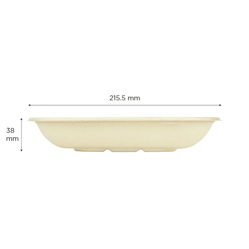 24oz BAGASSE SQUARE BOWL - KE-BBS24N-FF - 300pc