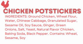 (D2Y) CHICKEN POTSTICKER - CALI - 10x30pc
