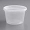 16oz CLEAR PLASTIC SOUP CONTAINER W/ LID COMBO - 240 sets