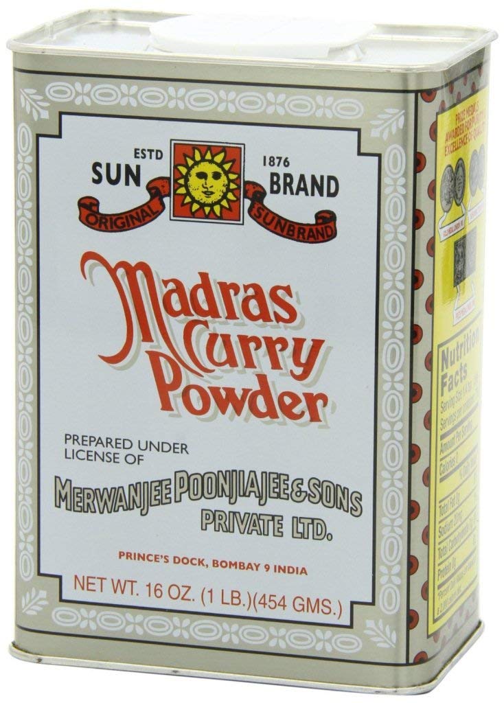 MADRAS CURRY POWDER - SUN BRAND - 12x16 oz