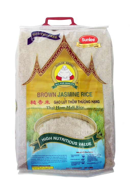 BROWN JASMINE RICE - SUN LEE - 20# – M&L FOOD CO