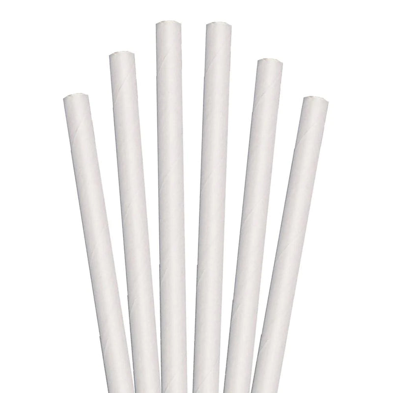 PAPER STRAWS - 7.75" WRAPPED - 3200pc