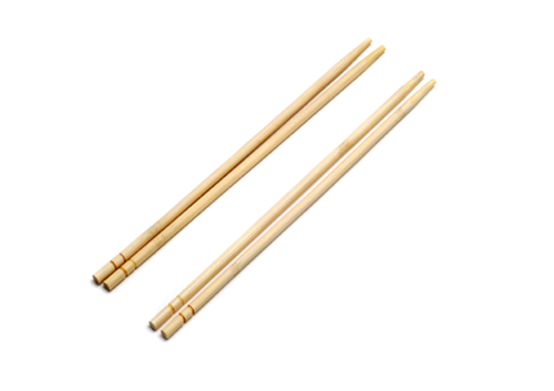 BAMBOO CHOPSTICKS - SINGLE PAPER WRAP - 20PK