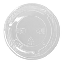 PLASTIC FLAT LIDS FOR 8-10oz PET CUP - KARAT - 1000