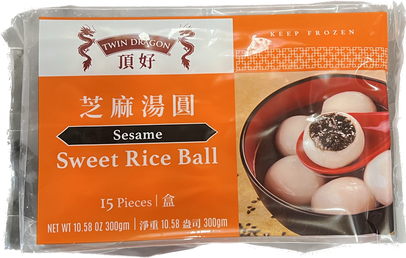 GLUTINOUS SESAME RICE BALL W/ BLACK SESAME - 24 x 10.5oz