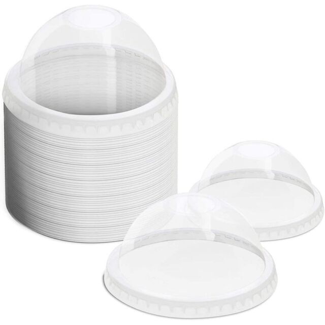 DOME LIDS FOR 250-700cc TRANSLUCENT CUPS - 2000ct