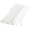 PAPER WRAPPED CLEAR PLASTIC 8.25" STRAW - 2000pc - C9094
